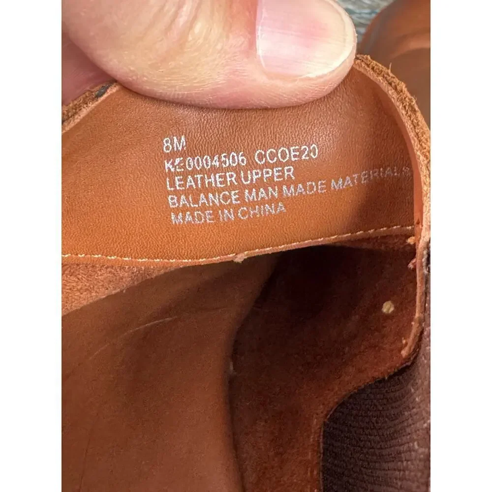 KORK-EASE Chelsea Brown Leather slip on Ankle boot/Shoes, size 8, Like NEW!!